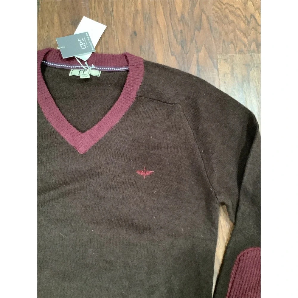 Cockpit USA Sweater Lambswool V Neck Pullover Mens Medium